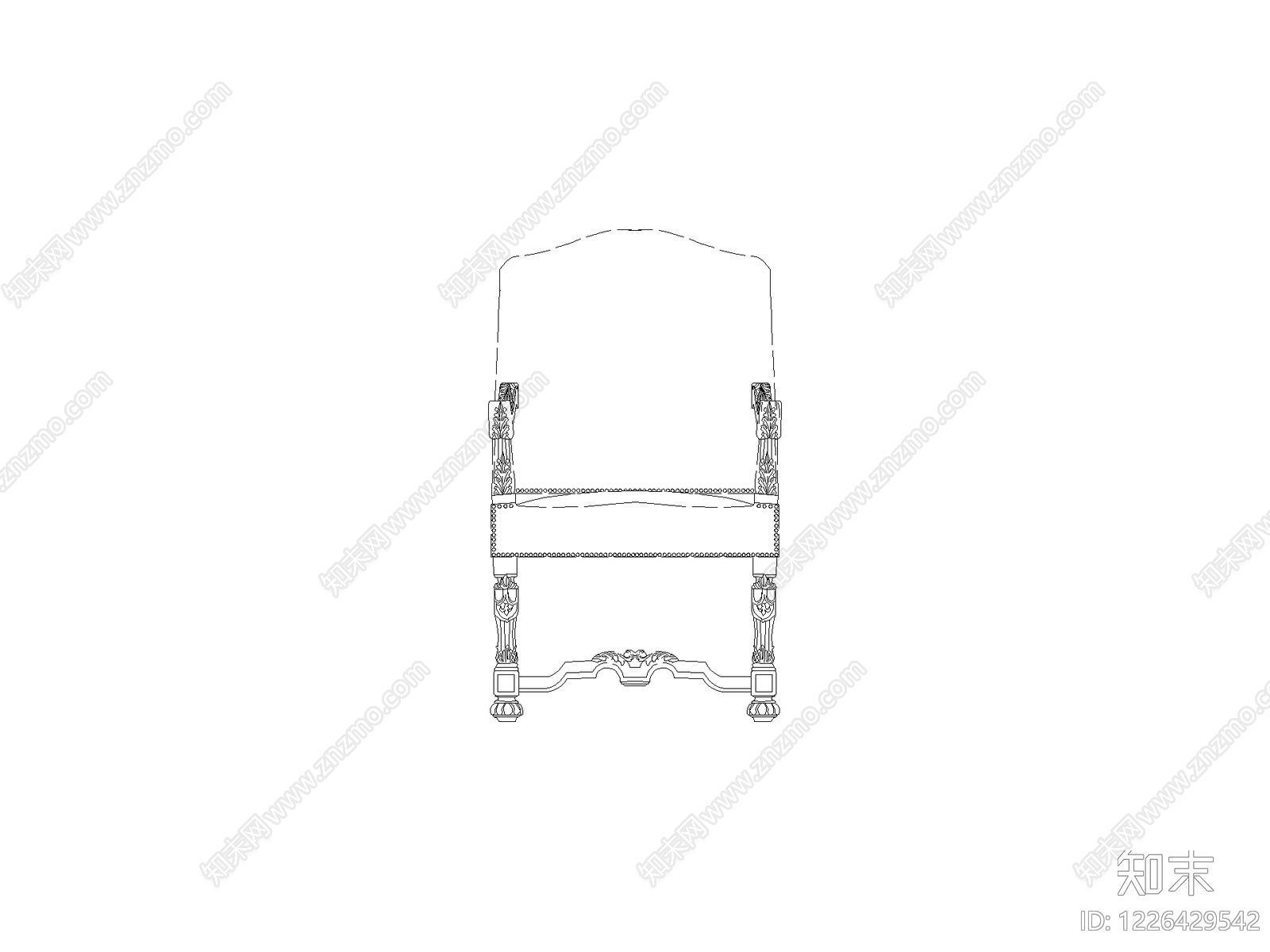 椅子cad施工图下载【ID:1226429542】