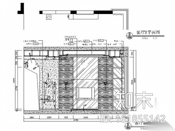 [深圳]高档小区摩洛哥风情三居室装修图（含效果图）cad施工图下载【ID:161855142】