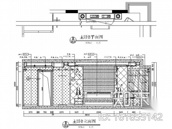 [深圳]高档小区摩洛哥风情三居室装修图（含效果图）cad施工图下载【ID:161855142】