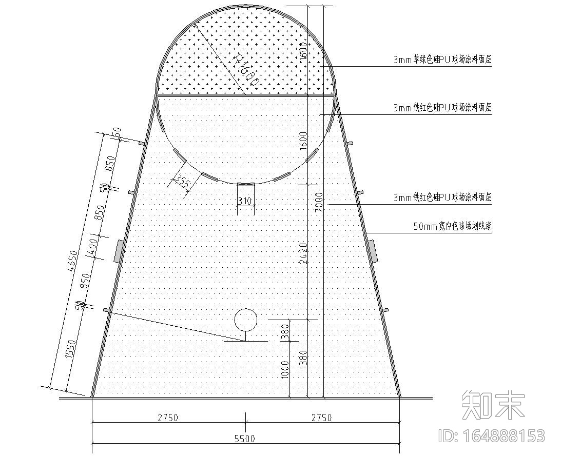 园建标准构造图集| 篮球场大样图施工图下载【ID:164888153】