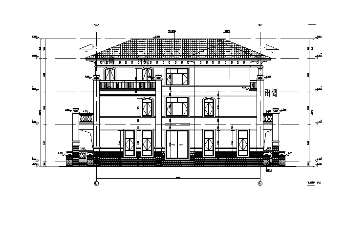 [江苏]17年最新高层住宅及独栋别墅、地下车库建筑施工...cad施工图下载【ID:165923152】