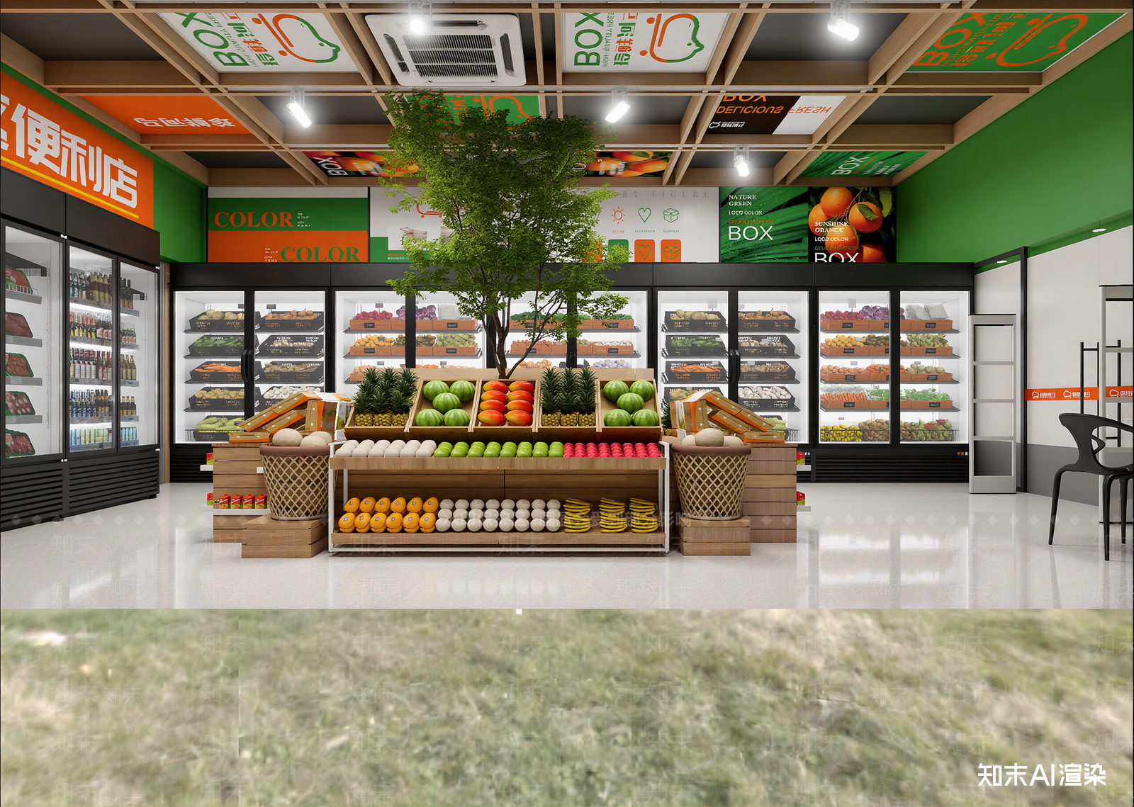 现代便利店3D模型下载【ID:1214759972】