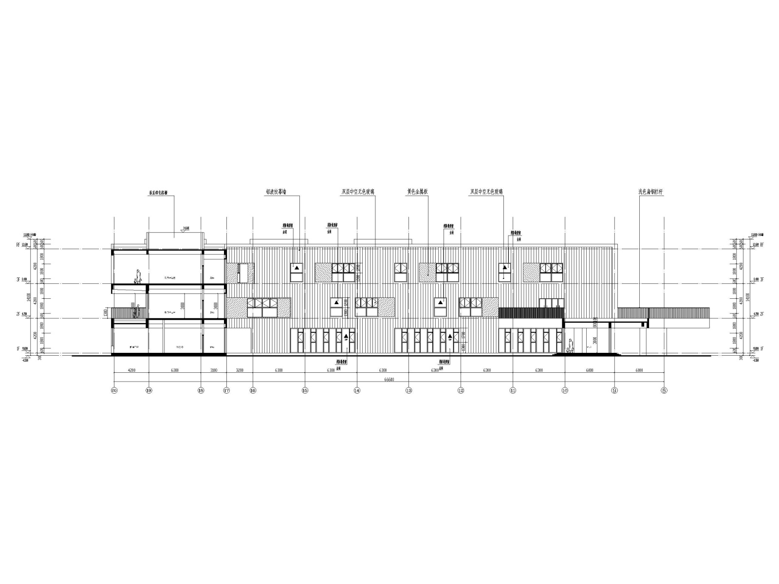 装配式框架结构幼儿园建筑施工图cad施工图下载【ID:160722170】