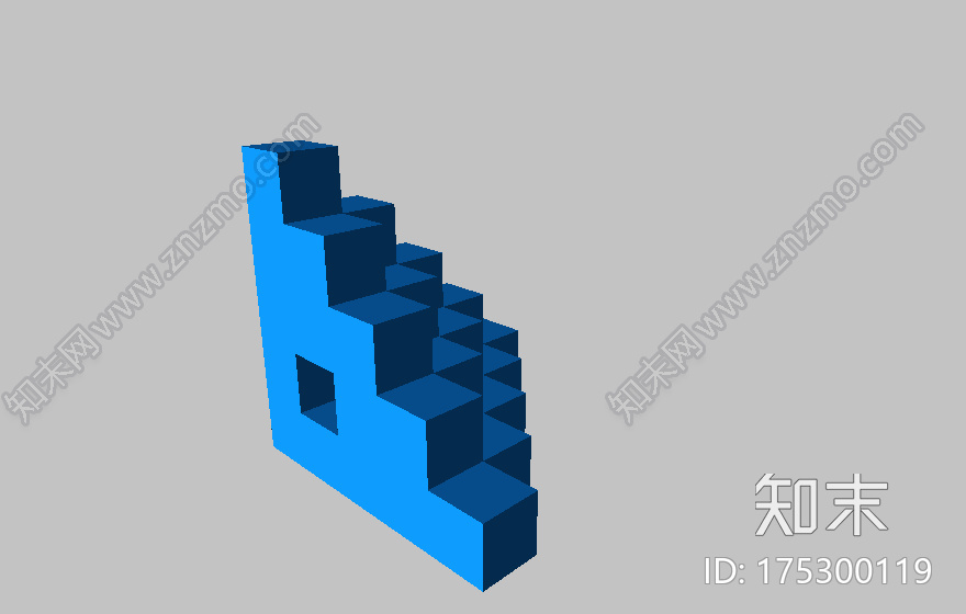 5mm校准用方形台阶3d打印模型下载【ID:175300119】