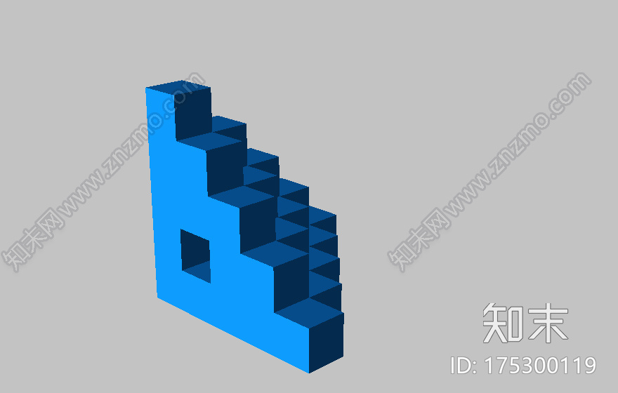 5mm校准用方形台阶3d打印模型下载【ID:175300119】