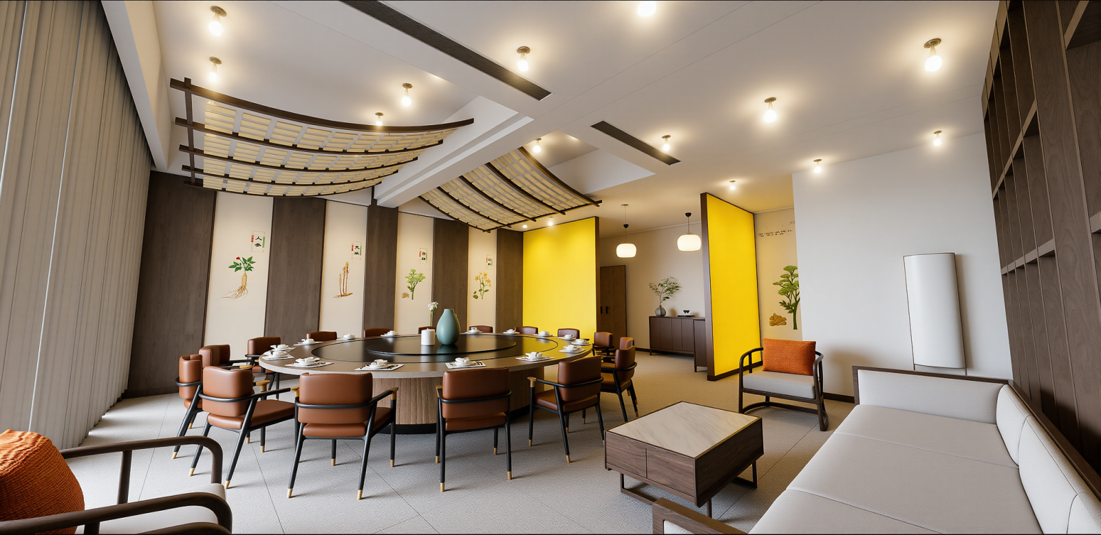 中式包厢SU模型下载【ID:1215199227】