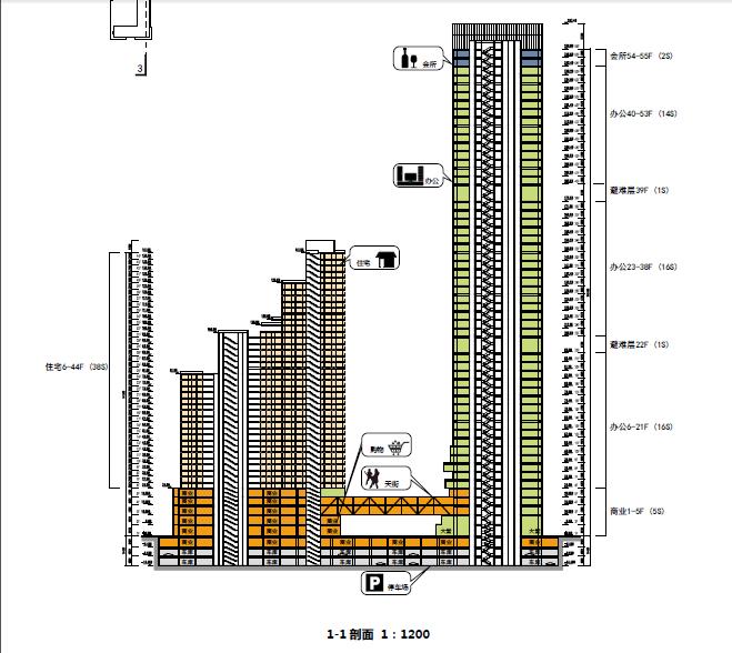 [深圳]超高层现代风格城市综合体级单体建筑设计方案文本施工图下载【ID:166559103】