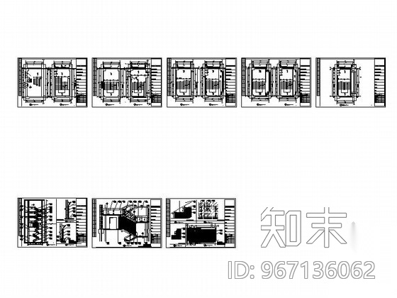 [东莞]办公大厦LT18楼梯间室内装修图cad施工图下载【ID:967136062】