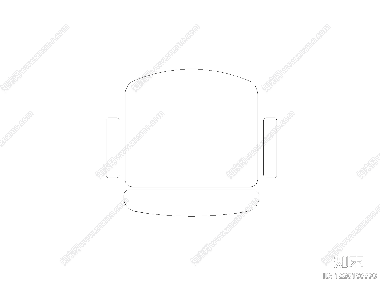 沙发cad施工图下载【ID:1226186393】