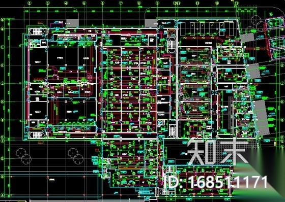 [上海]数据中心空调通风设计施工图(恒温恒湿系统)cad施工图下载【ID:168511171】