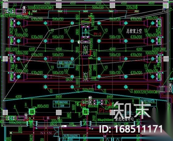 [上海]数据中心空调通风设计施工图(恒温恒湿系统)cad施工图下载【ID:168511171】