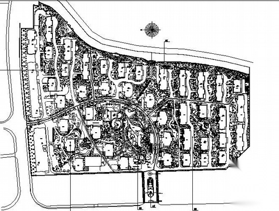 浙江某小区规划方案cad施工图下载【ID:161104124】