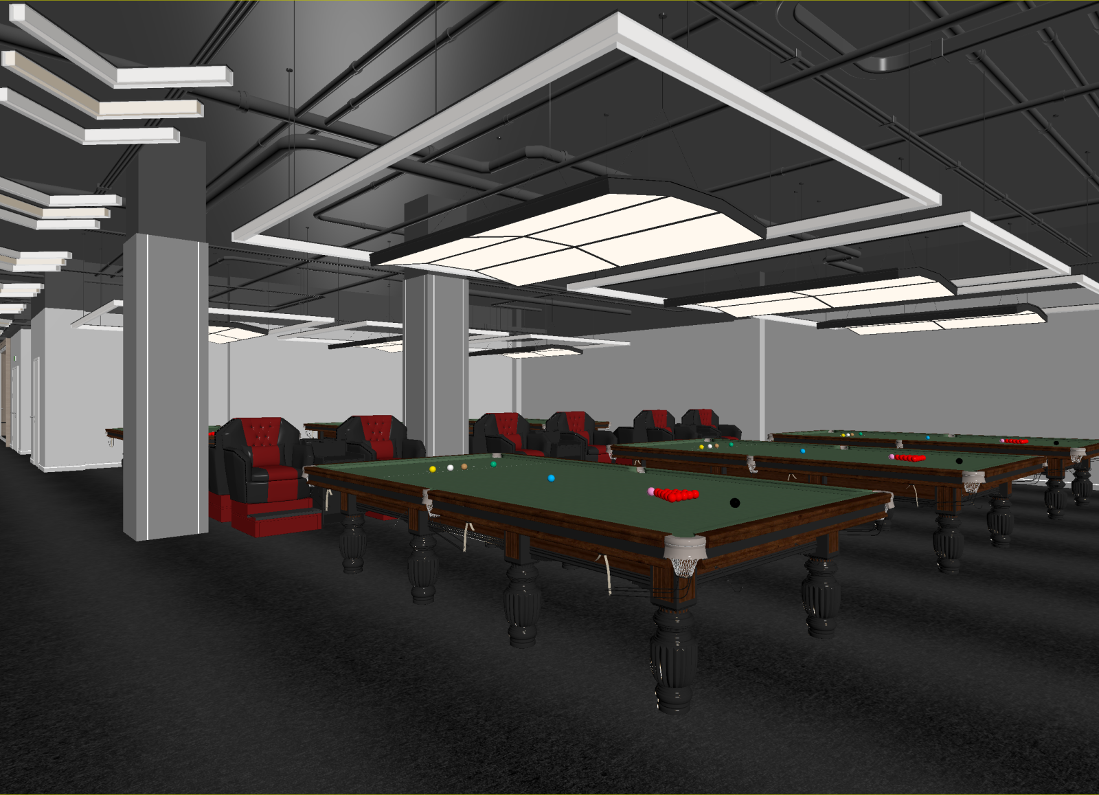 现代台球室3D模型下载【ID:1214751820】