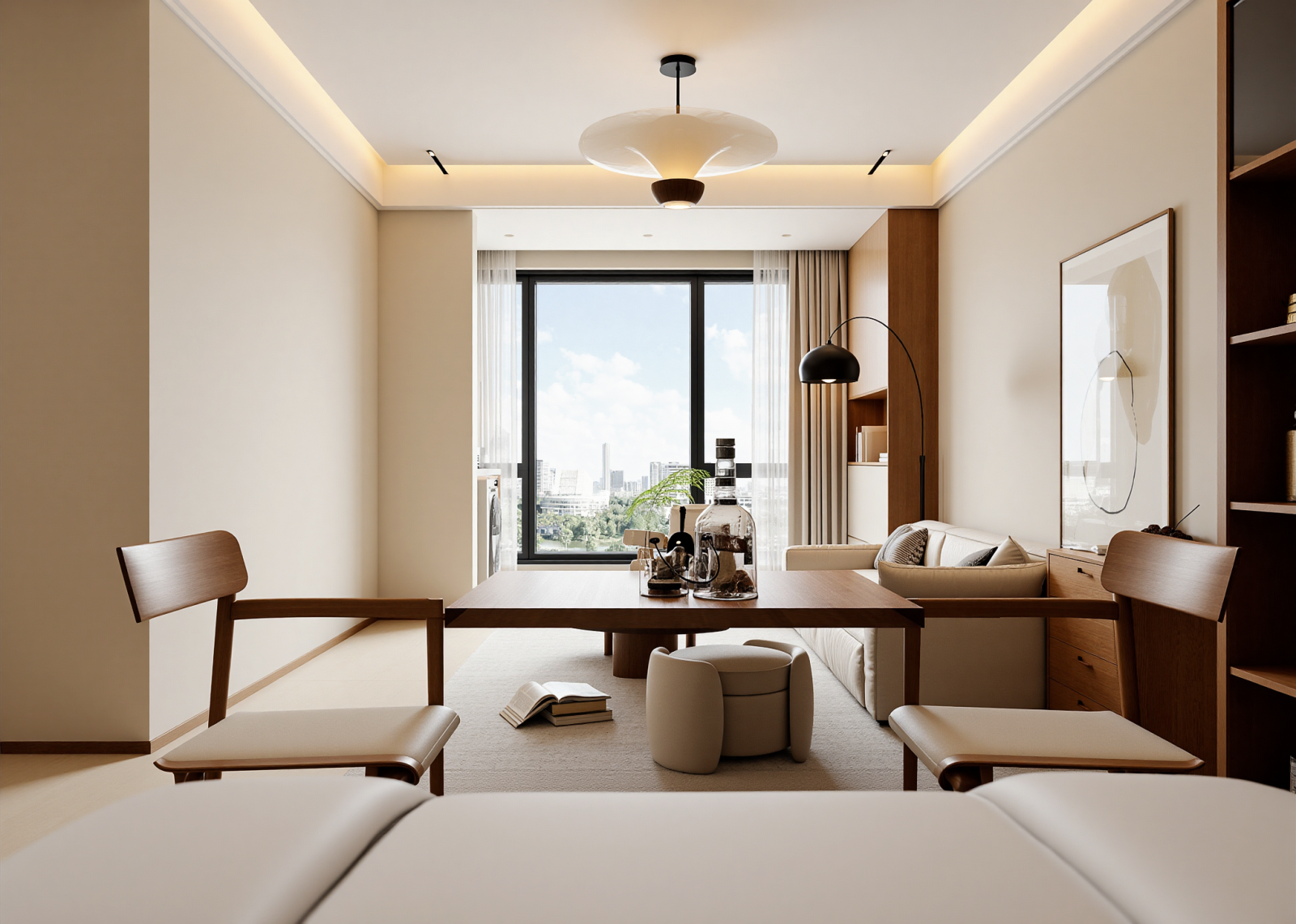 日式家居客厅3D模型下载【ID:1214848424】