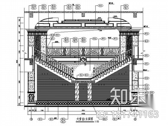 江苏某欧式售楼处室内装修图cad施工图下载【ID:161741163】