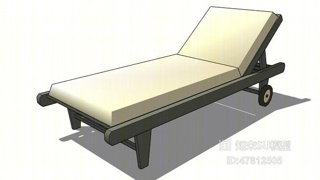 躺椅SU模型下载【ID:917887672】