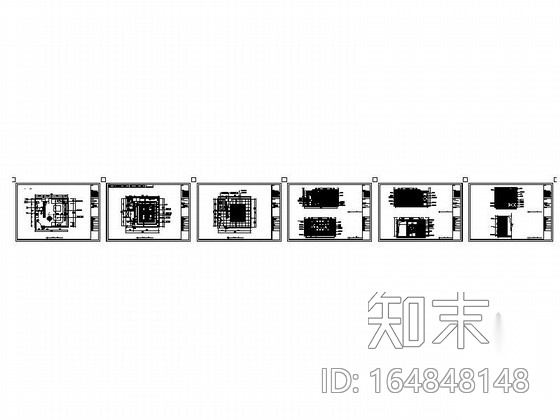 水曲柳装饰包厢装修设计图cad施工图下载【ID:164848148】
