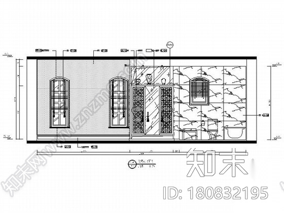 摩洛哥风双层别墅样板房装修图cad施工图下载【ID:180832195】