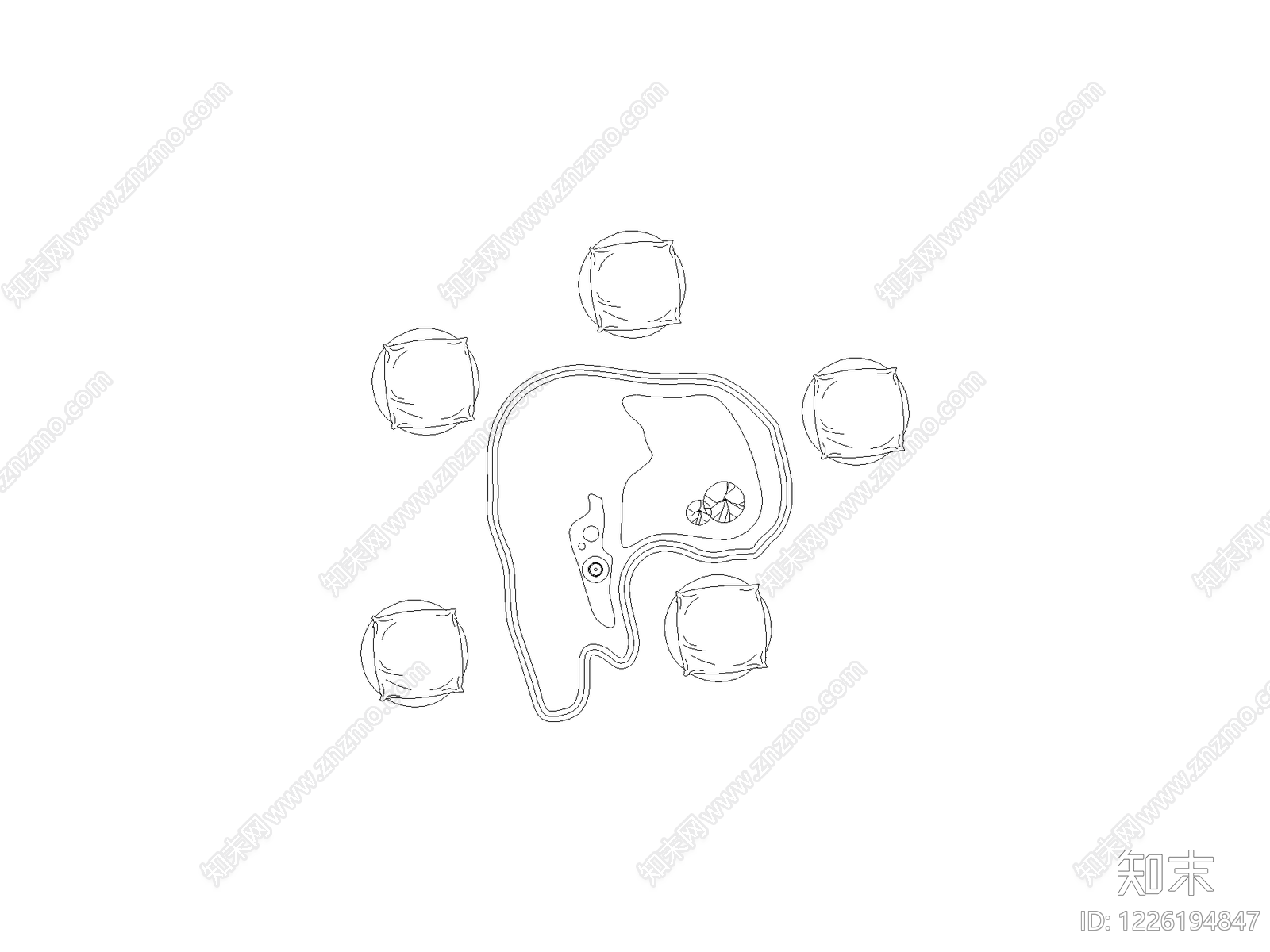 中式桌子CAD图纸