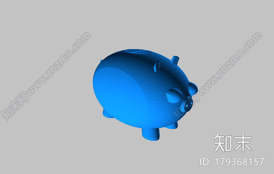 小猪存钱罐3d打印模型下载【ID:179368157】