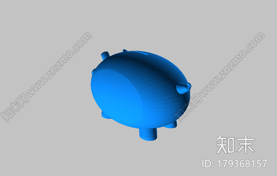 小猪存钱罐3d打印模型下载【ID:179368157】