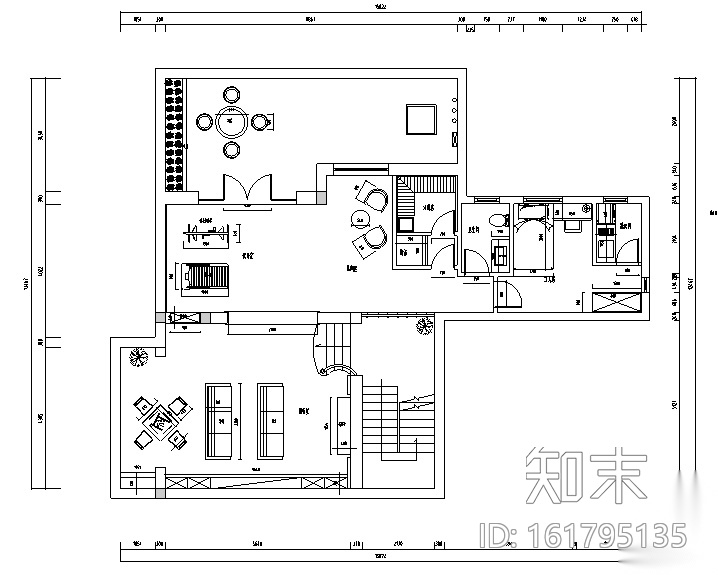 [江苏]依云溪谷美式双拼别墅设计(附效果图)cad施工图下载【ID:161795135】