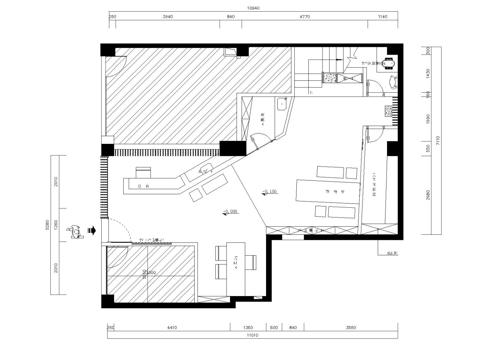 [广东]金阑湾SPA休闲娱乐馆施工图+实景拍摄cad施工图下载【ID:160430130】