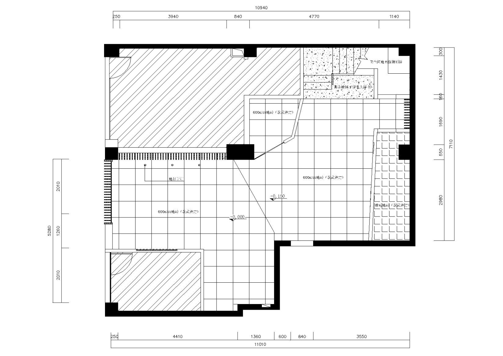 [广东]金阑湾SPA休闲娱乐馆施工图+实景拍摄cad施工图下载【ID:160430130】