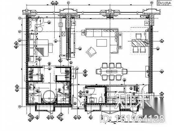 [贵阳]某五星级酒店行政套房装修施工图施工图下载【ID:161964128】