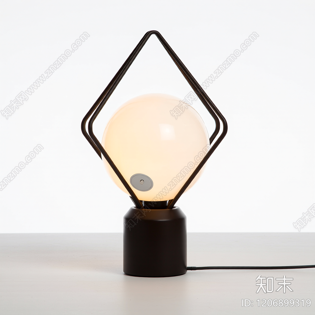 几何台灯造型灯具3D模型下载【ID:1206899319】