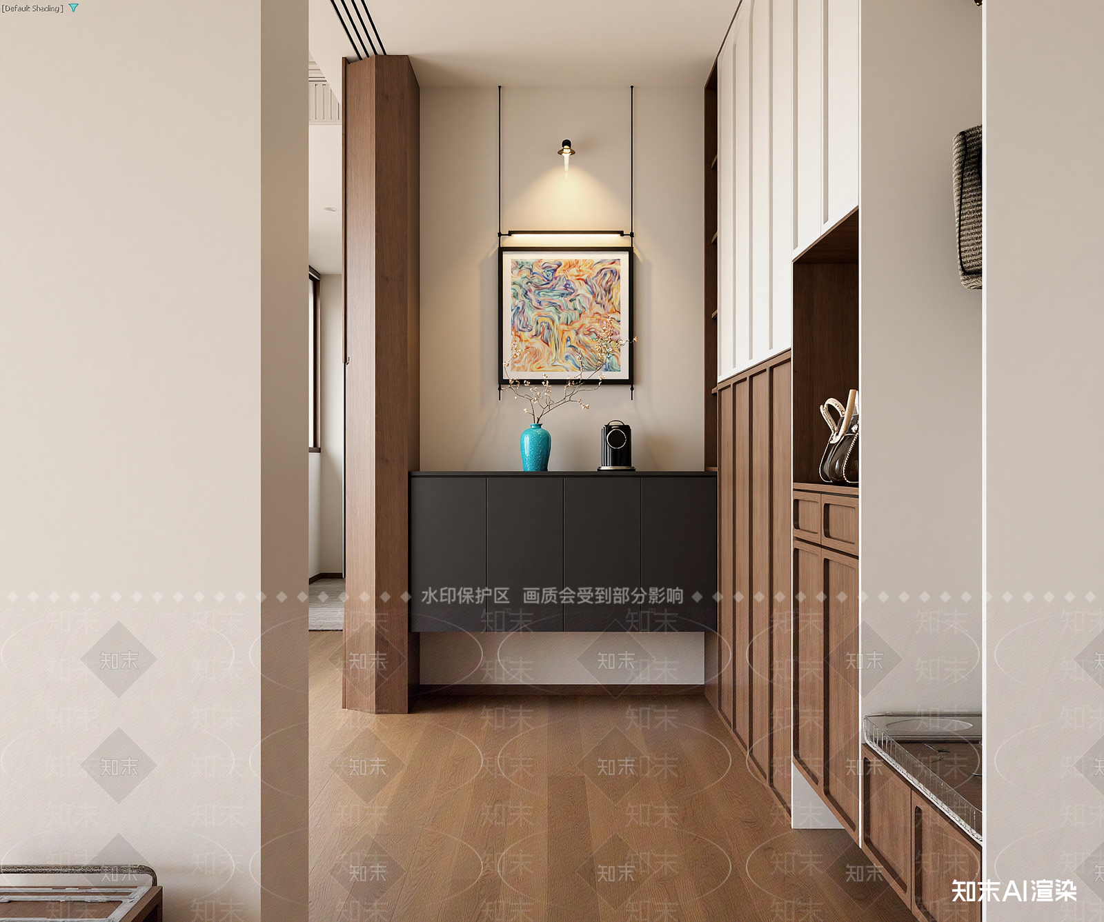 法式玄关3D模型下载【ID:1214932923】