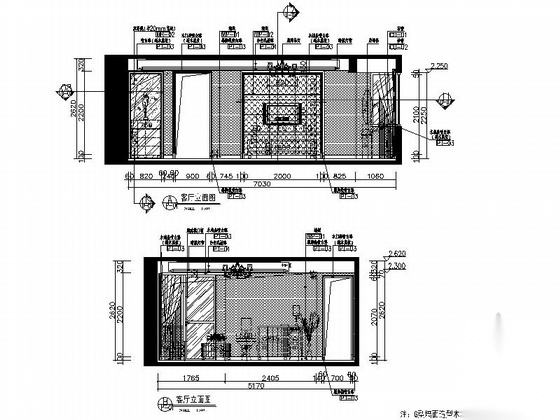 [广州]温馨一居室小户型家装室内CAD施工图（含效果图）施工图下载【ID:160701170】