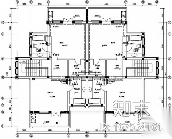 某别墅双管式采暖设计图纸cad施工图下载【ID:167554161】