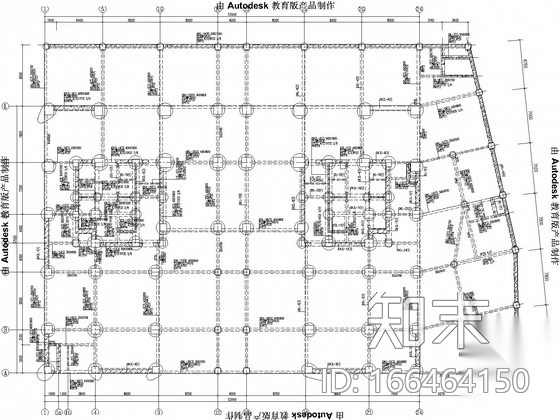 [贵州]危旧房、棚户区改造项目B类带转换层框剪结构施工...cad施工图下载【ID:166464150】