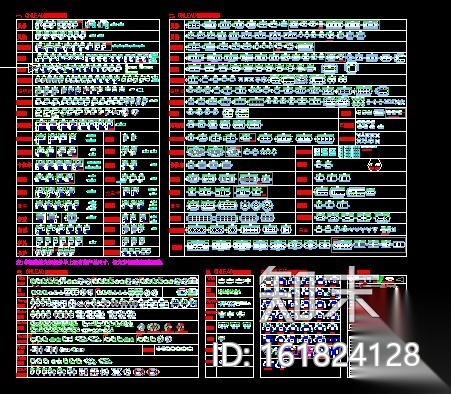 超全室内写字楼办公家具设计CAD模块家具图库素材施工图下载【ID:161824128】