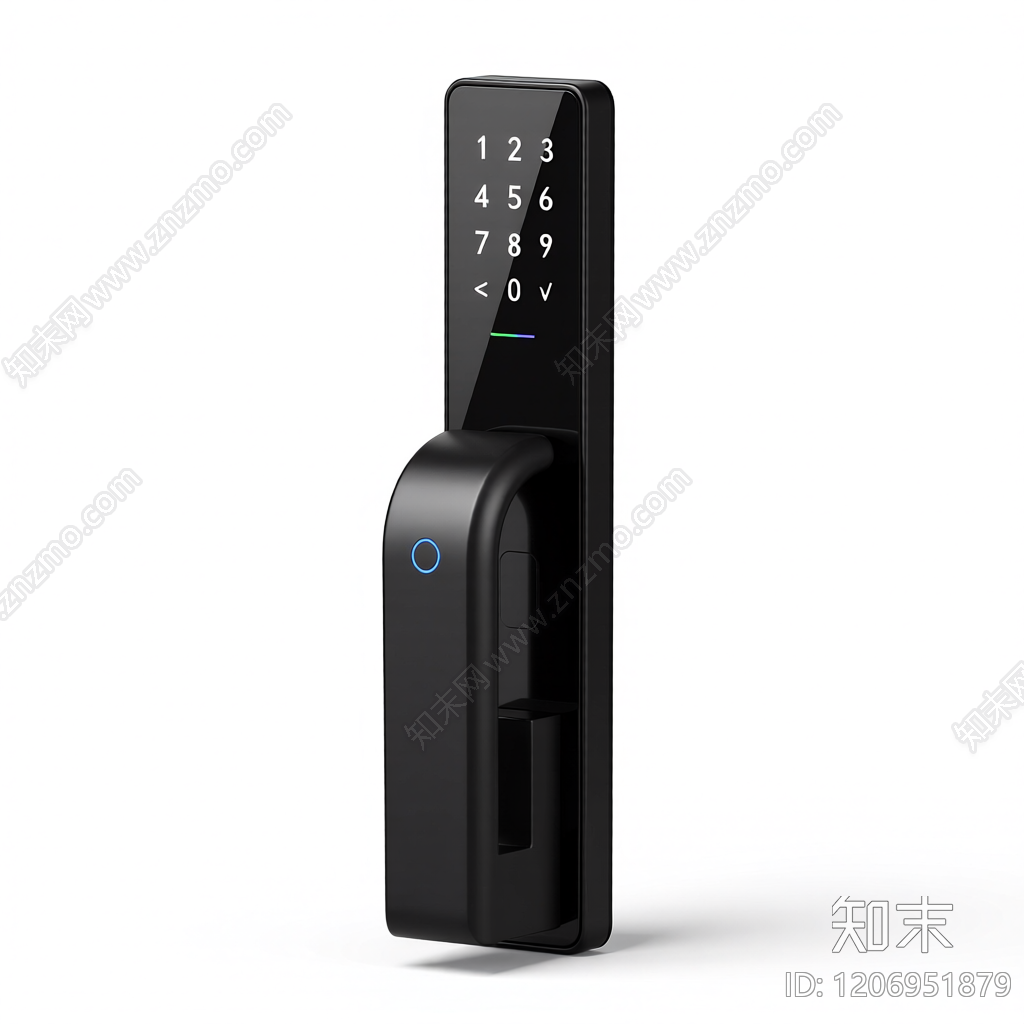 智能门锁组件3D模型下载【ID:1206951879】