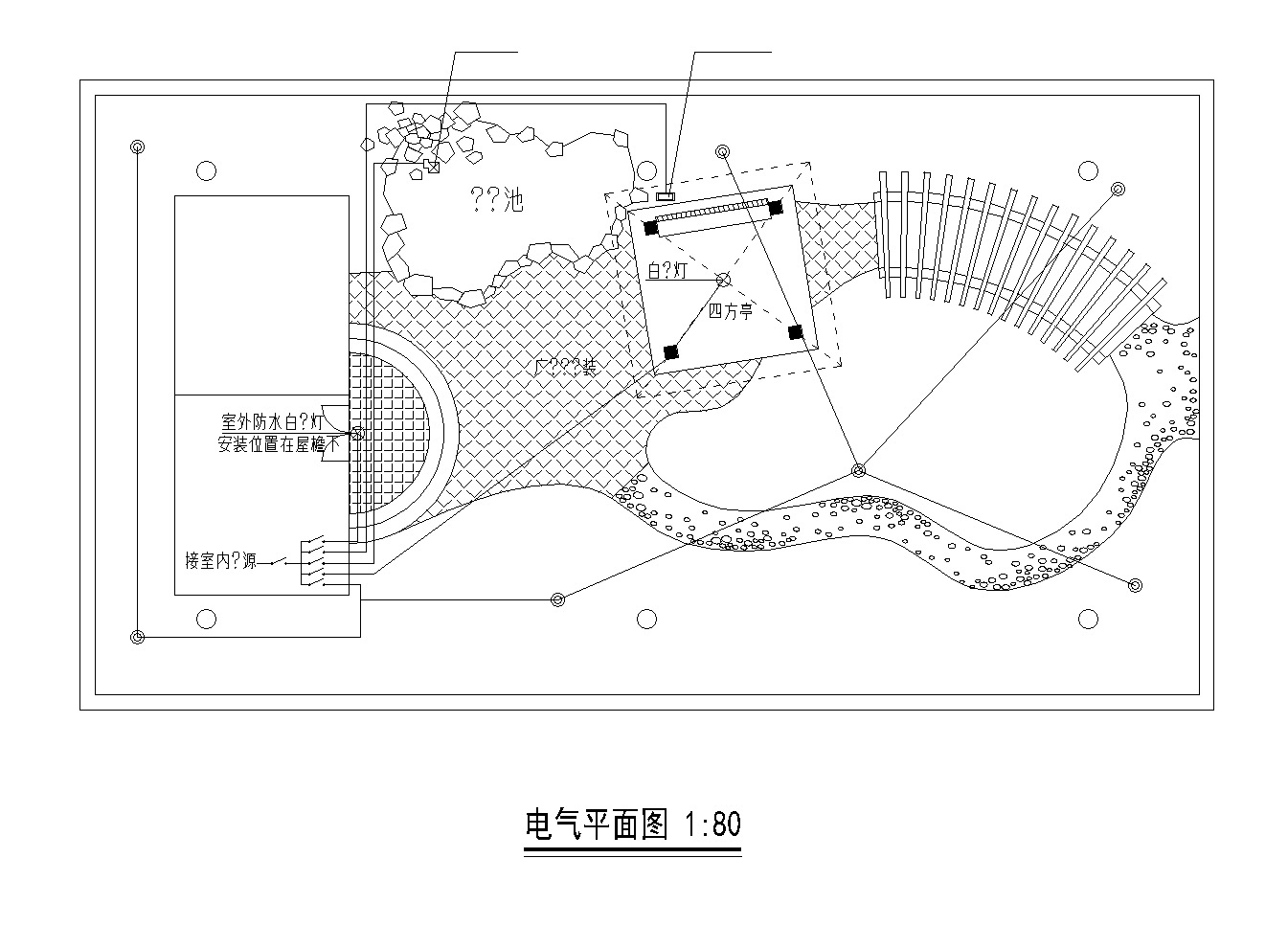 ​21套屋顶花园CAD施工图（17）cad施工图下载【ID:160715114】