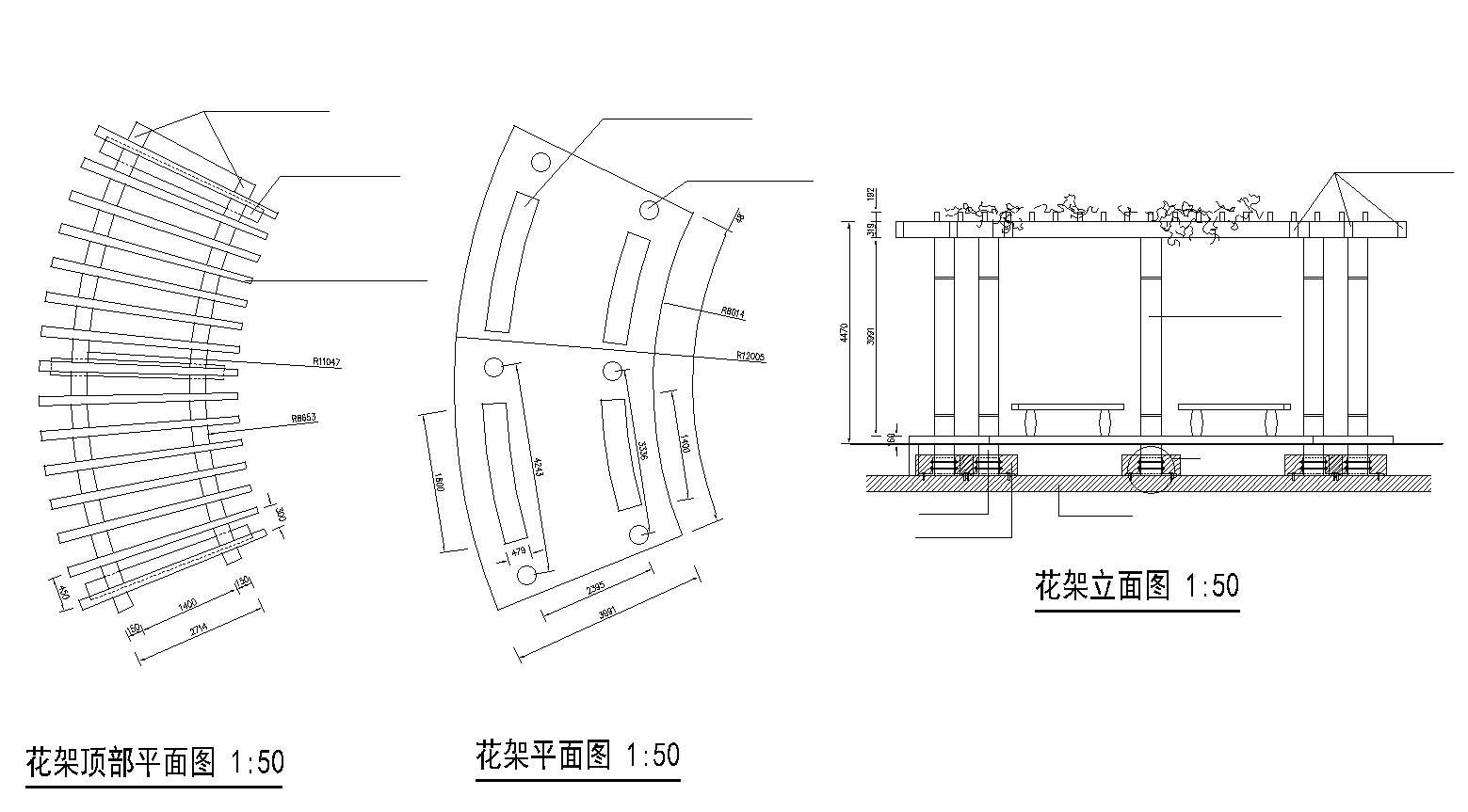 ​21套屋顶花园CAD施工图（17）cad施工图下载【ID:160715114】