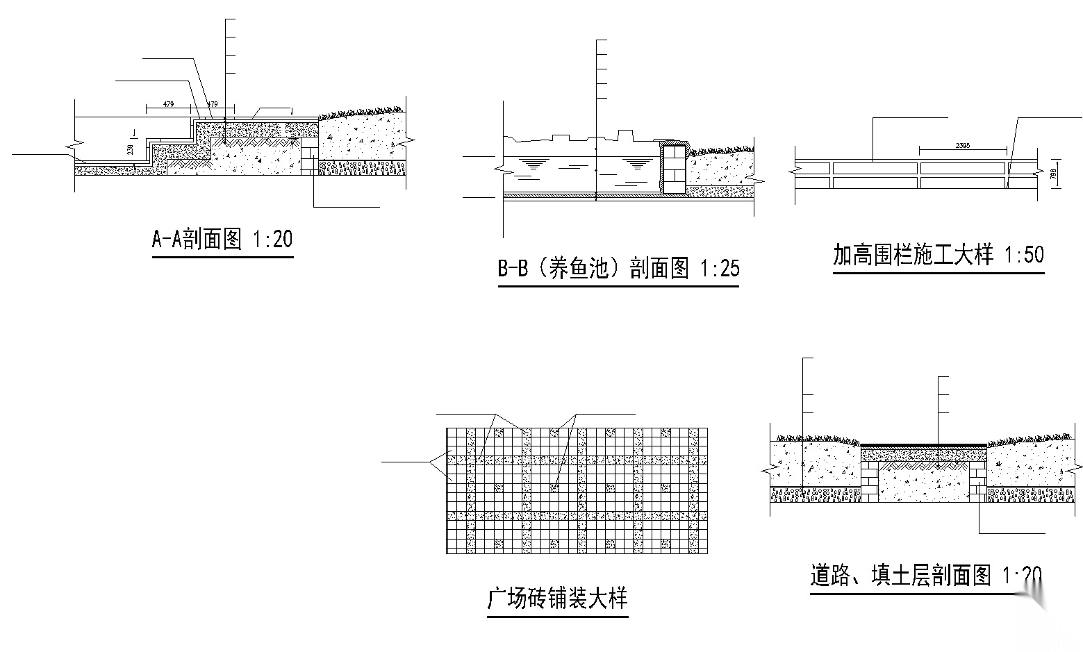 ​21套屋顶花园CAD施工图（17）cad施工图下载【ID:160715114】