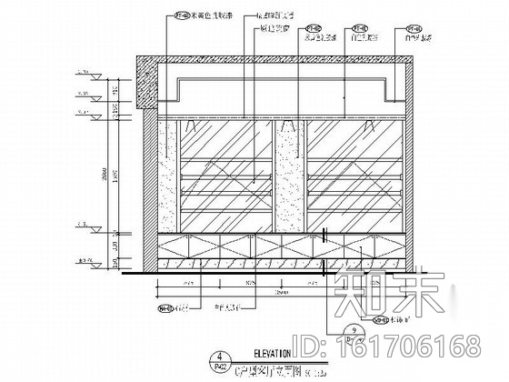 [广东]国际公寓C户型现代一居室装修施工图cad施工图下载【ID:161706168】