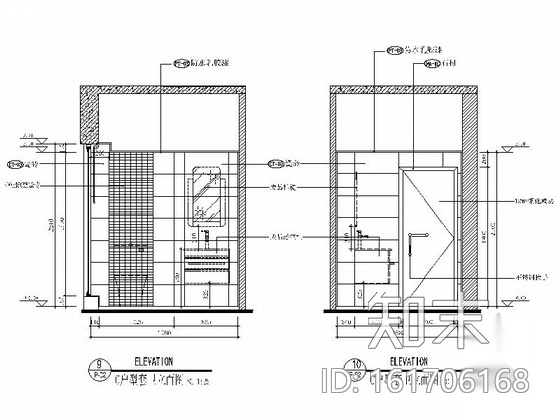 [广东]国际公寓C户型现代一居室装修施工图cad施工图下载【ID:161706168】