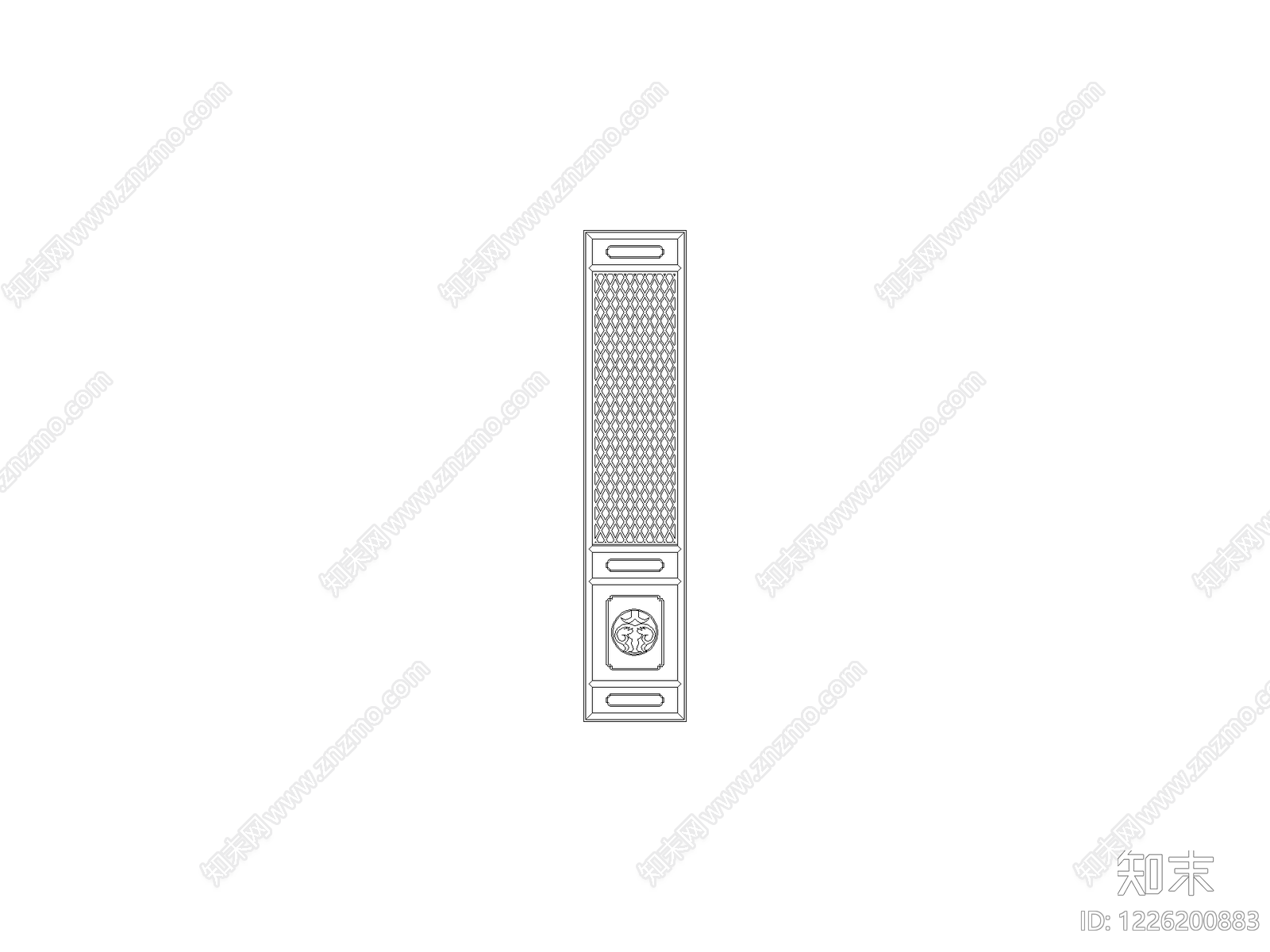 柜子cad施工图下载【ID:1226200883】