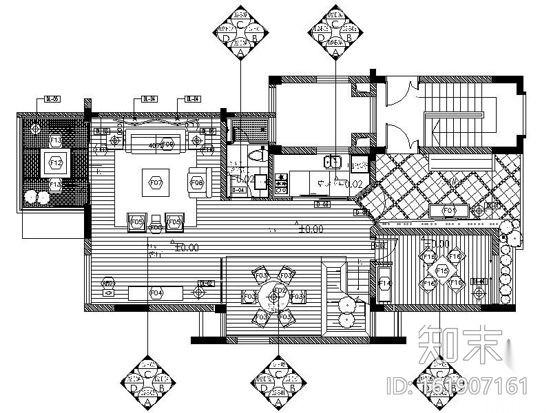 [武汉]双层别墅样板间施工图施工图下载【ID:161907161】