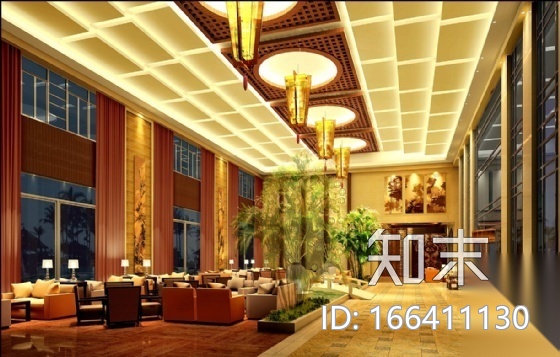 [杭州]某居住区会所设计施工图(含效果）cad施工图下载【ID:166411130】