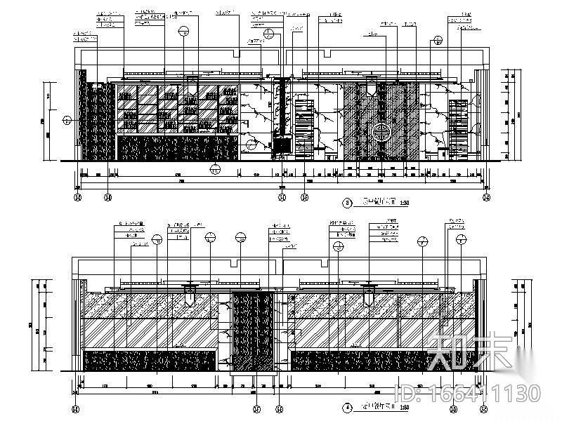 [杭州]某居住区会所设计施工图(含效果）cad施工图下载【ID:166411130】