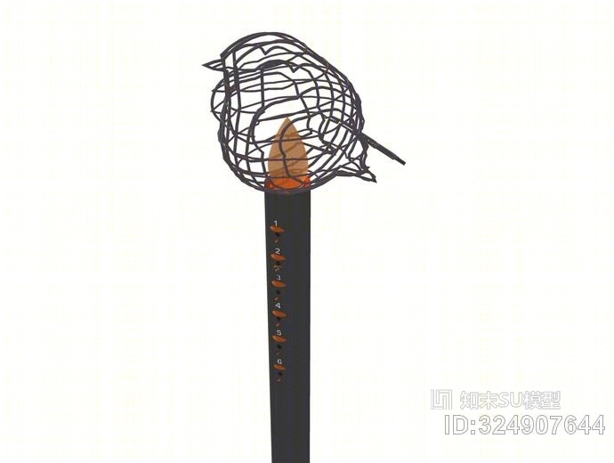 鸟笼灯SU模型下载【ID:324907644】