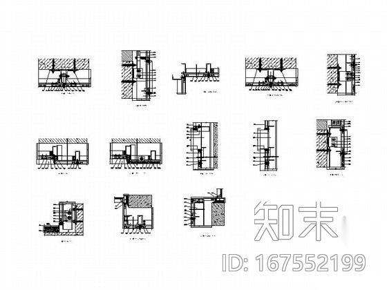 铝板幕墙节点详图施工图下载【ID:167552199】