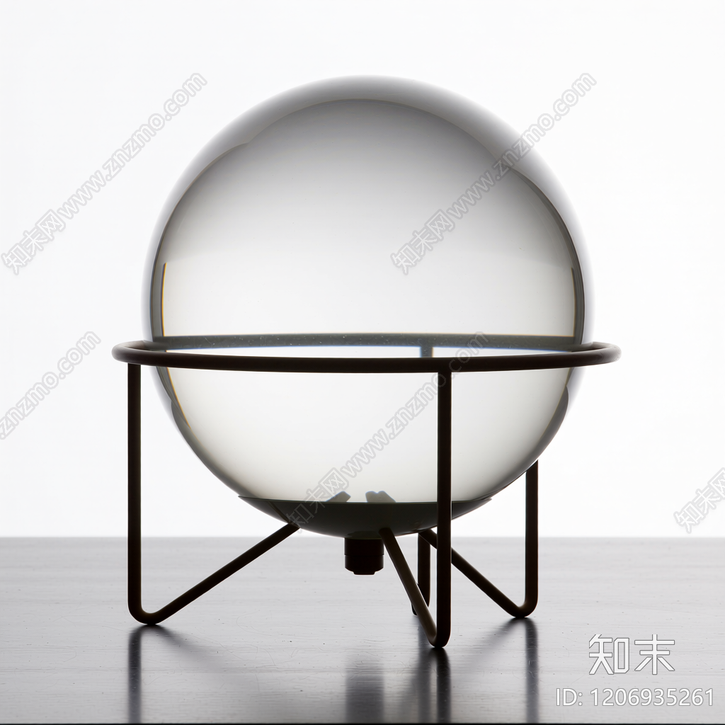 球形落地灯3D模型下载【ID:1206935261】