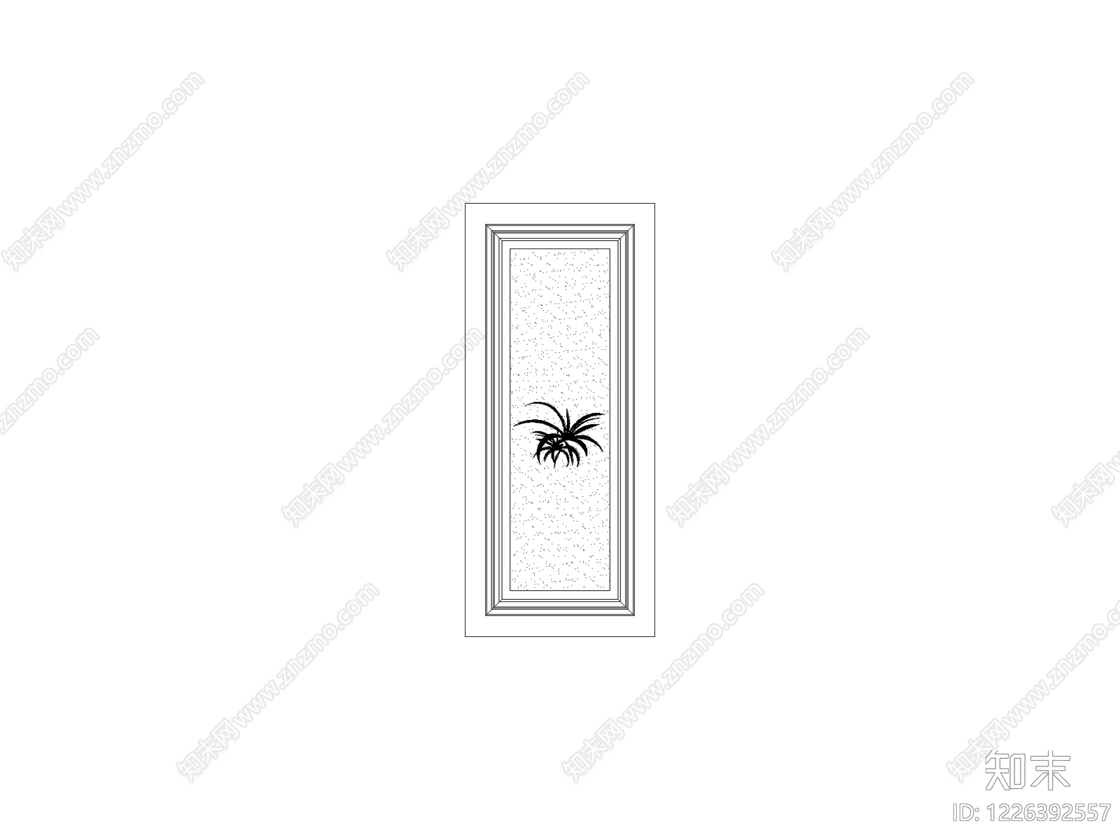 挂画cad施工图下载【ID:1226392557】