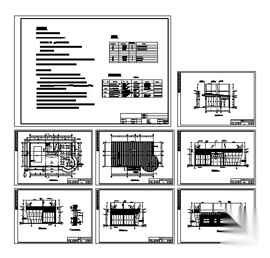 邵东某商业广场销售中心建筑施工图cad施工图下载【ID:165142164】